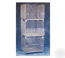 New industrial wire basket part storage bin tote sjf