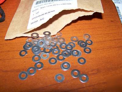 New stainless washer 3/8 x 1/8 x 0.017 lot of 100 nas