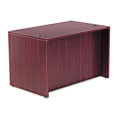 Valencia series desk shell, rectangular top mahogany