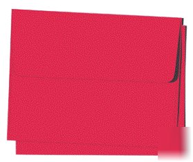 10 4X6 A6 a-6 red square-flap envelopes 