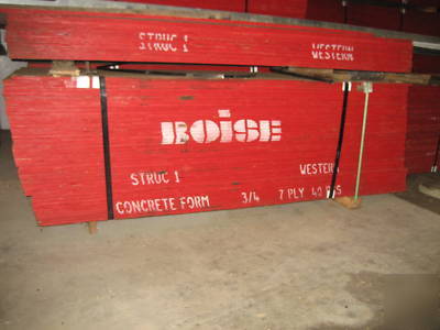 Concrete form plywood, 7 ply $34.00 per sheet
