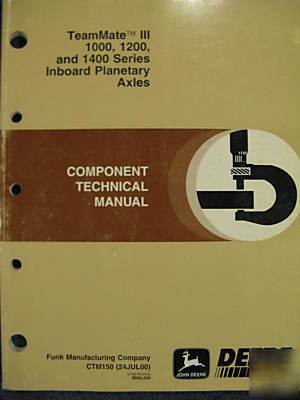 John deere axle for 444H 544H 624H 644H tech manual