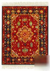 Mouserug mouse pad red silk medallion oriental rug