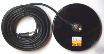 New firestik k-11 5 inch magnet w/18FT coax antenna mt 