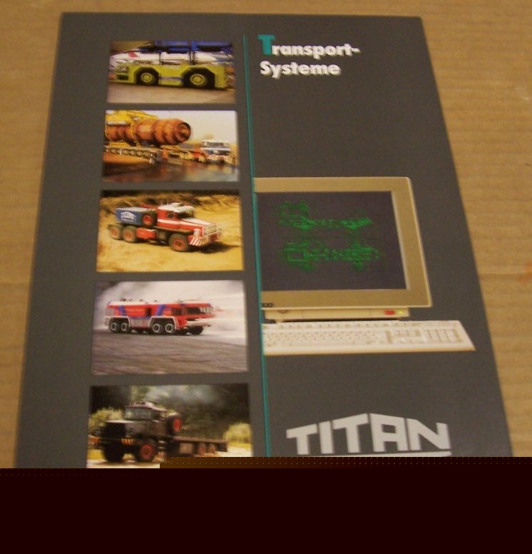 Titan 1982 transport system brochure w/ german text