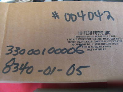 Hitech-trans guard type CL8.3KV 65K p/n HTDE33X065 fuse