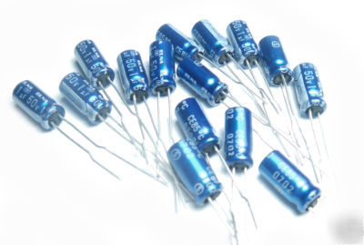 Lot of elna rlb audio series capacitors 1UF / 50V