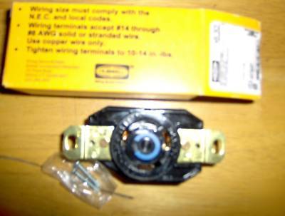New hubbell HBL2610 twist-lock receptacle in box
