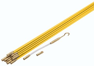 Fiber glass rods wire running kit 3/16