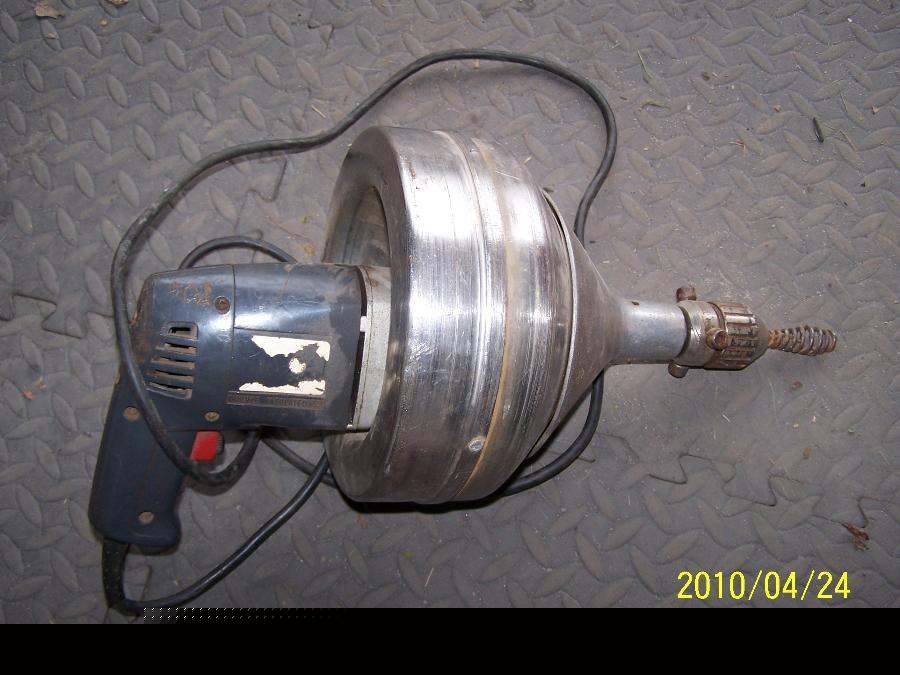 Electric eel sewer & drain cleaner drill snake