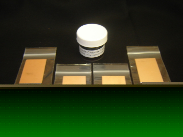 Ferric chloride pcb kit with 4 blank pcbs (#5100)