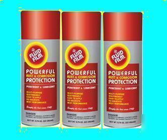 Fluid film (3) can lot. 11.75 oz. cans. free shipping