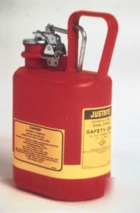 Justrite type i nonmetallic safety cans, justrite 14561