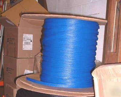 Tubular sleeve protective web mesh netting 10-ft blue