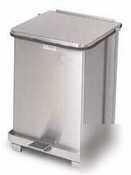 United receptacle square stainless steel 7GAL |ST7SSRB