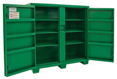 Greenlee 5660L utility cabinet jobsite storage box