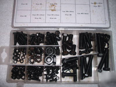 240 piece nut & bolt and washer assortment with case