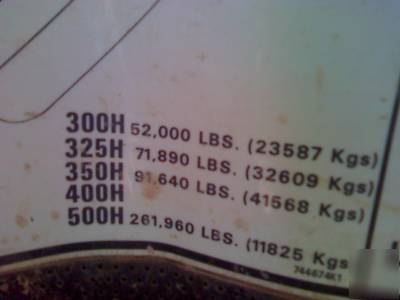82 bucyrus erie 300H low hour engine excavator 52K lbs