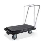 New black heavy-duty platform cart - 20-7/8 x 35-