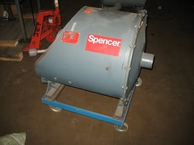 Spencer blower 5HP 275CFM air movement compressor