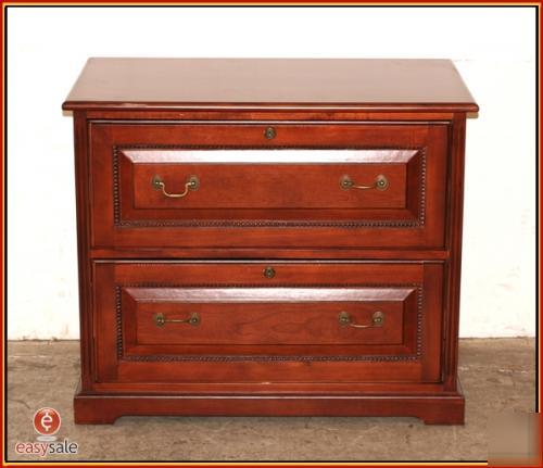 Weirs furniture 2 drawer wood horizontal filing cabinet