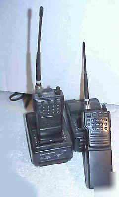 2 standard HX240 uhf 400-470MHZ portables 5 watts,16 ch