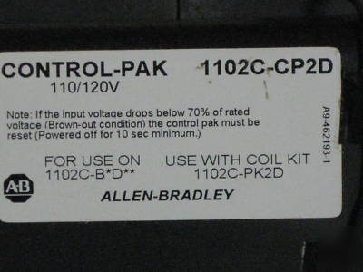 New allen bradley 1102C-BOD93 1102C-CP2D contactor ** **