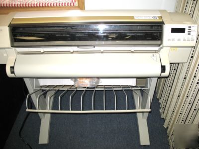 New hp plotter with roll of paper and cartridges