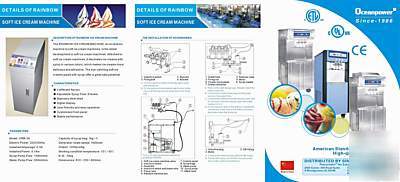 New ice cream machines -discount - -warranty-pressurized