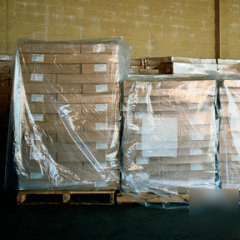 Shoplet select 4 mil clear pallet covers 51 x 49 x 73