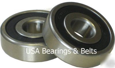 (qty 10) 6208-2RS, quality bearing 40X80X18, 6208 rs