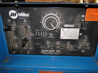 Miller tig welder dialarc hf w cooler excellent 