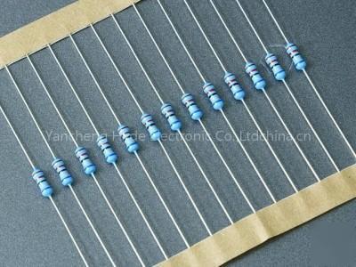 50PCS x 50 value 1/4W metal film resistor 1% 1R -1M