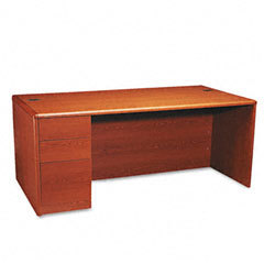 Hon 10700 series desk with fullheight left pedestal