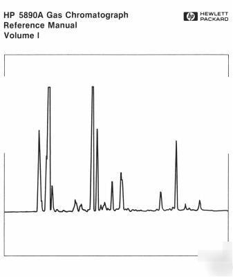 Hp 5890A gc gas chromatograph reference manuals cd