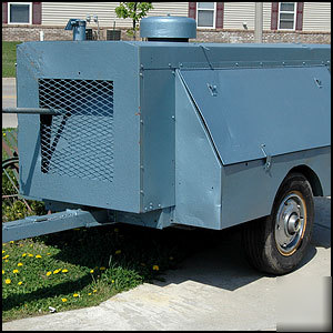 Joy gas-powered air compressor john deere motor trailer