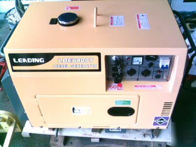 New 2006 sparks 6800 watt generator silent model