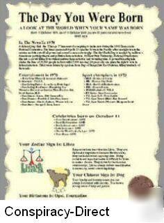 The day you were born cd 1ST & 2ND edition on 1 disc