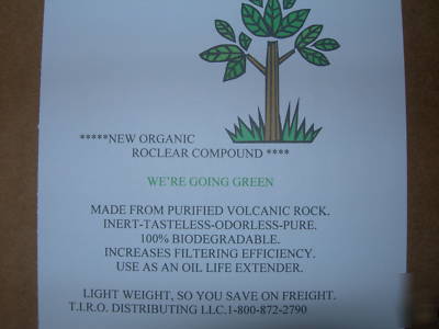  for your fryer ro-clear organic filter compound 