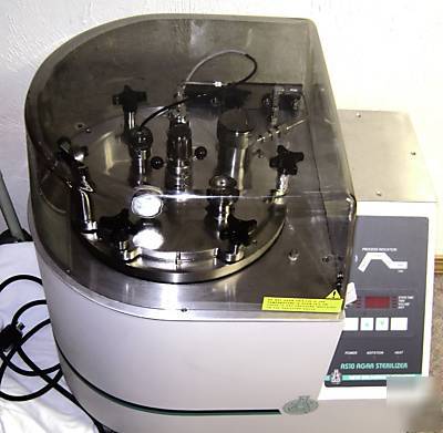 New brunswick's as-10 agarmatic agar sterilizer.