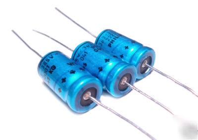 Philips / bc 041 axial lead capacitors 3.3UF / 385V 