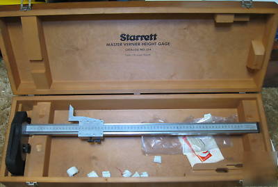 Starrett 650MM master vernier height gauge w/case #254
