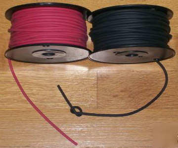 18 gauge super flex noodle wire 5' red + 5' black 18G 