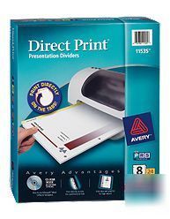 Avery 11535 direct print 3 hole presentation dividers