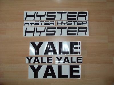 Hyster / yale sticker decals X4 pack forklift parts