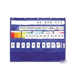 New place value pocket chart, 33 1/2W x 26 1/4H 158022