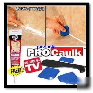 New pro caulk procaulk as seen on tv caulking tool kit 