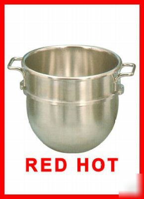 New stainless steel mixing bowl 30 qt. for hobart mixer
