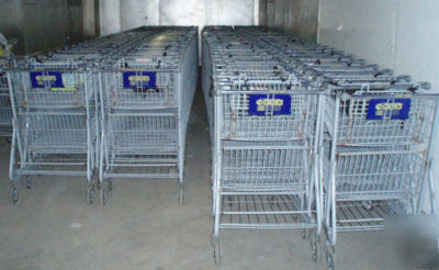 Nib tech ilt two tier grocery shopping carts, model 5741