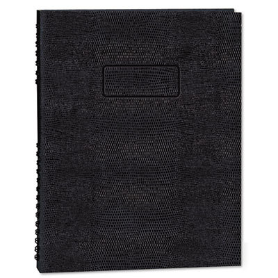 Wirebound notebk col/margin rule 8-1/2X11 blk 200 shts